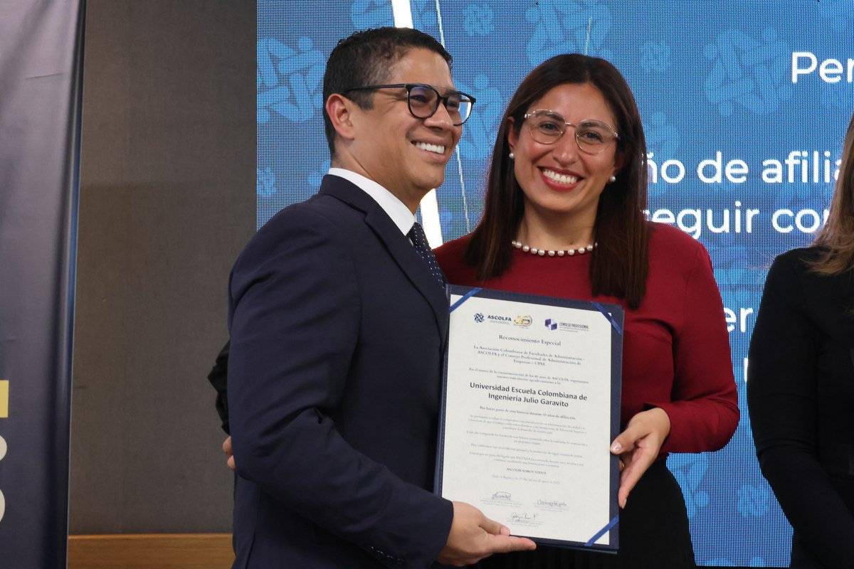 RECONOCIMIENTO DE ASCOLFA 2026 - UNIVERSIDAD ESCUELA COLOMBIANA DE INGENIERÍA JULIO GARAVITO