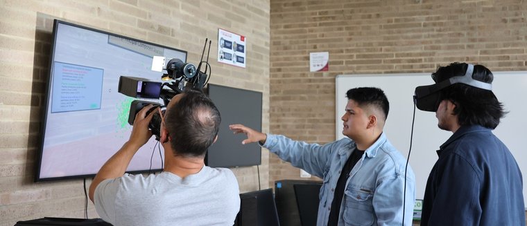 Estudiantes de Estadística en RCN TV