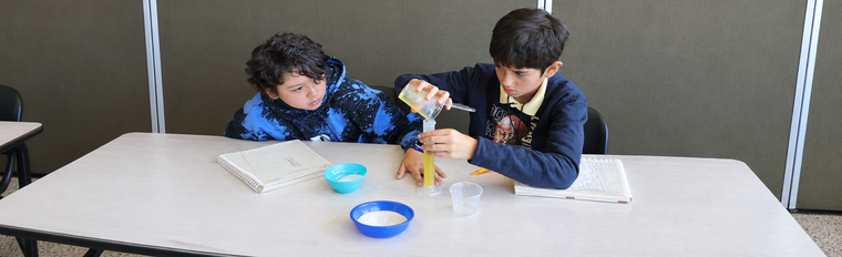 Experimento de ciencias en el aula