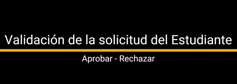 Gestión de solicitudes por el consejero académico