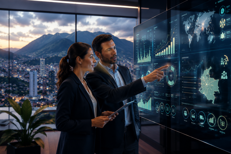 Imagen generada_ Colaboración empresarial ante un panel holográfico