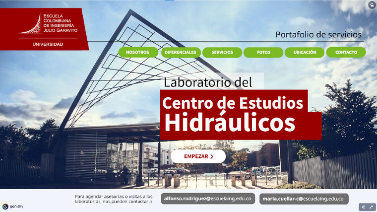 Laboratorio de Centro de estudios Hidráulicos