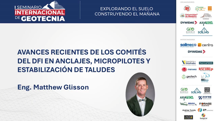 Matthew Glisson - I Seminario Internacional de Geotecnia