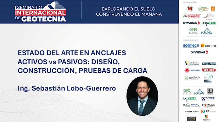 Sebastián Lobo-Guerrero - I Seminario Internacional de Geotecnia
