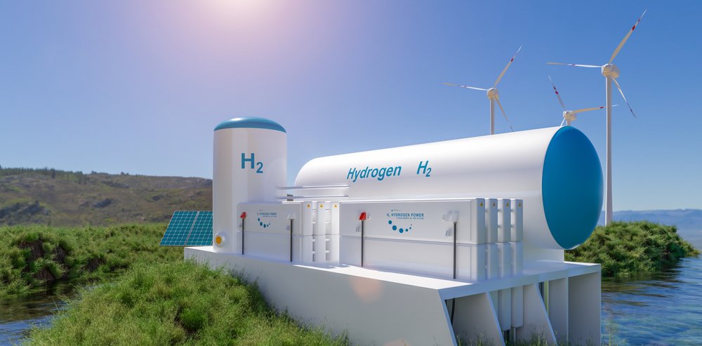 energía renovable de hidrógeno gas de hidrógeno para instalaciones de energía sola