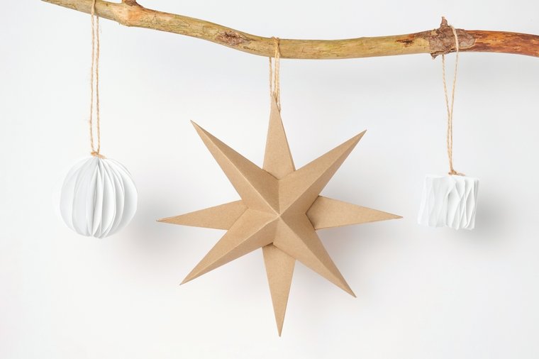 estrella con origami