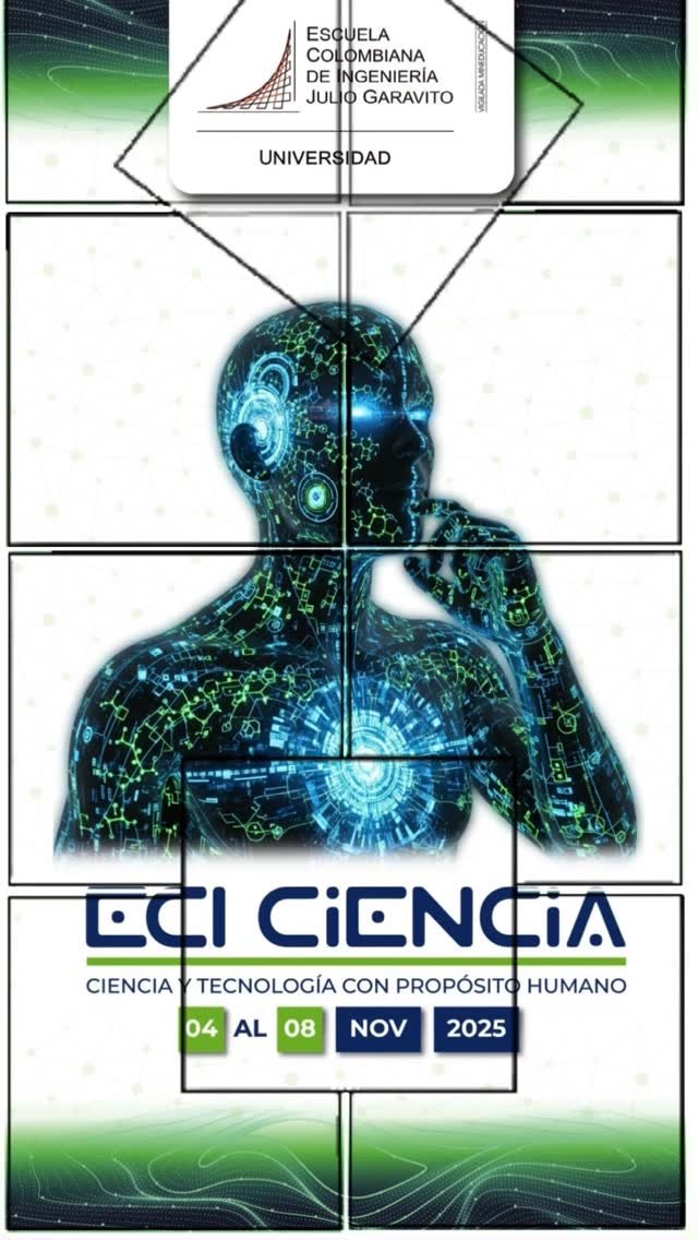 Mañana empieza una semana increíble!
Llega ECICIENCIA 2025.💥
Conferencias, talleres, concursos y MUCHA energía 🔋

⏰ Desde las 8:30 a.m. | 📍 Aula Máxima
Conoce toda la programación en nuestro portal web:www.escuelaing.edu.co

#ECICIENCIA2025 #Industria5_0