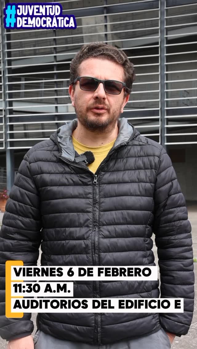 #JuventudDemocrática 🗳️

Los jóvenes son protagonistas en la construcción del país. ¡Agéndate! 

Desde la Escuela promovemos espacios de diálogo e información sin ninguna tendencia política, para fortalecer una ciudadanía informada y participativa.

Te invitamos a este encuentro con Julio César Iglesias para reflexionar sobre los procesos electorales de este año y el papel de la participación ciudadana.

📅 6 de febrero | 🕒 11:30 a. m. | 📍 Auditorios del Edificio E

¡Te esperamos!