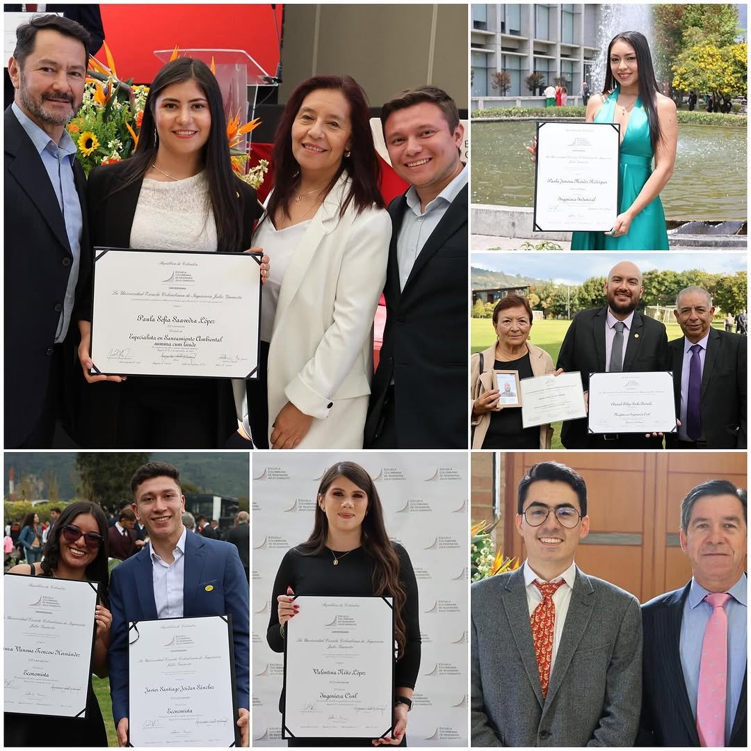 Orgullo, alegría y nuevos comienzos. 🤗

Así vivimos la ceremonia de grados de pregrado y posgrado en la Escuela Colombiana de Ingeniería. Un día inolvidable donde celebramos el esfuerzo, la dedicación y el compromiso de quienes hoy se convierten en profesionales, especialistas y magíster listos para transformar el mundo. 🌍💡

💬 “La historia nos muestra que los verdaderos avances nacen del trabajo en equipo, la perseverancia y la visión de un mundo más justo y próspero”, Javier Botero Álvarez, Presidente del Consejo Directivo. 

Recuerden que esta siempre será su casa.