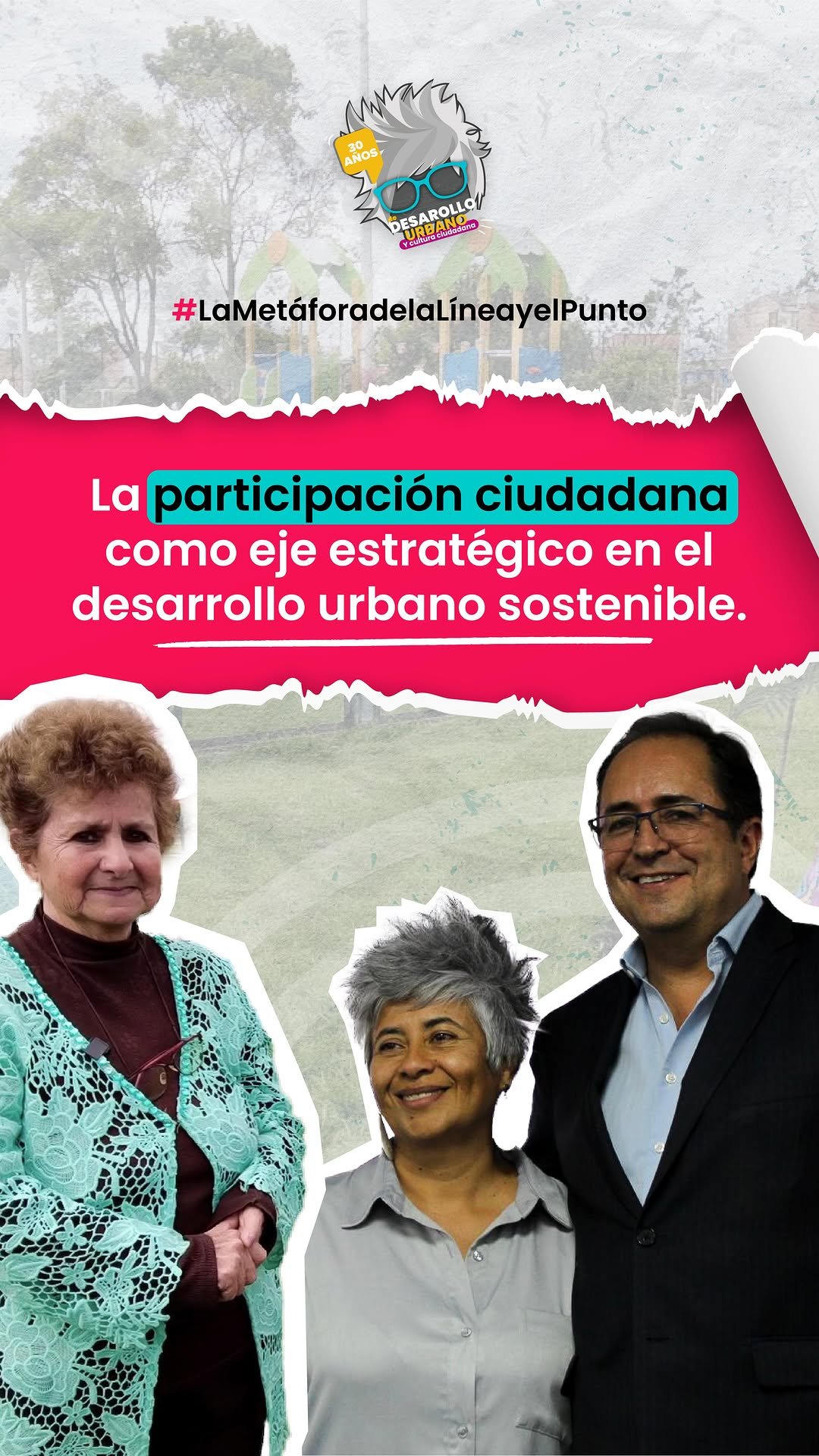 🎥 En esta segunda cápsula de #LaMetáforaDeLaLíneaYelPunto, tres perspectivas se entrelazan para responder una pregunta clave:

¿Por qué es importante la #ParticipaciónCiudadana como eje del #DesarrolloUrbanoSostenible?

Desde una mirada técnica, institucional, comunitaria y académica #DiegoSánchez, Vicerrector Administrativo y Financiero de @escuelaing; #CarlotaBolívar, líder comunitaria y @lucymolano.arq, líder de la Metáfora de La Línea y el Punto, reflexionan sobre los caminos que hacen posible una ciudad construida desde la corresponsabilidad y los acuerdos.

No te pierdas este nuevo capítulo:

🗓️ Estreno: jueves 24 de abril
📍 En nuestro canal de YouTube: La Metáfora de la Línea y el Punto

#ConversacionesPoderosas #ParticipaciónCiudadana #DesarrolloUrbanoSostenible #LaMetáforaDeLaLíneaYelPunto