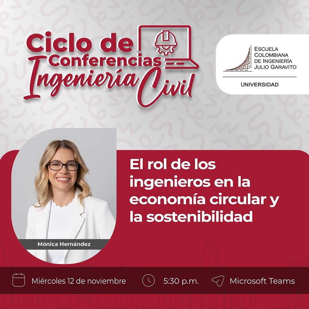 🌎💡 Conferencia: El rol de los ingenieros en la economía circular y la sostenibilidad. 

Un espacio para reflexionar sobre cómo la ingeniería puede transformar la gestión hacia un futuro más sostenible. 🌱

A través del modelo Thanatia, exploraremos la escasez de minerales y la importancia de implementar programas de integridad que optimicen recursos, reduzcan costos y promuevan la economía circular.

👩‍🔬 Conferencista:
Mónica Hernández, ingeniera metalúrgica y de materiales, miembro de la Asociación de Ingenieros Profesionales de Alberta (Canadá) y de AMPP, donde contribuye al desarrollo de estándares de sostenibilidad para la industria.

📅 Miércoles 12 de noviembre, 5:30 p.m. 
📍 Microsoft Teams. Inscríbete aquí 👉 https://forms.office.com/r/Xkfz3YHmki